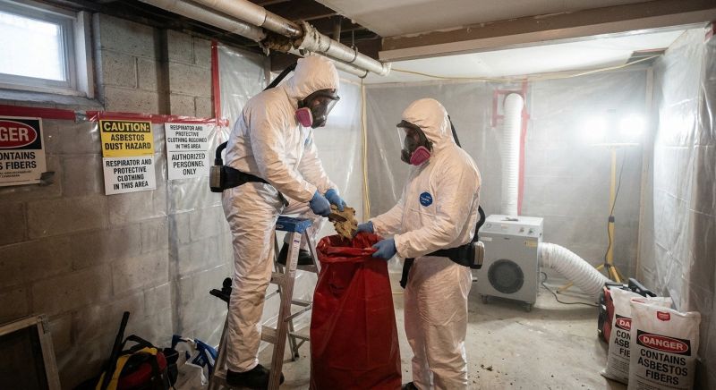 Basement Asbestos Removal in Bergen County, NJ